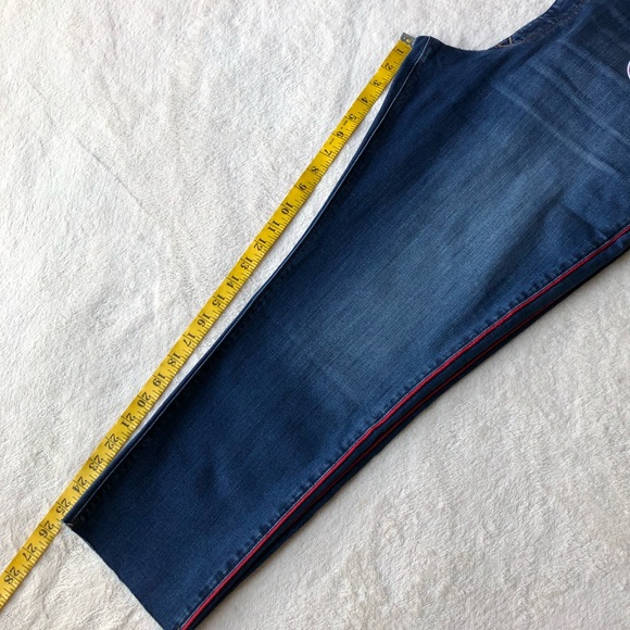 Express Tuxedo Stripe Raw Ankle Skinny Jeans - Picture 14 of 16